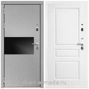 Светлые входные двери, Дверь входная Армада Престиж Белая шагрень МДФ 16 мм Милк рикамо софт / МДФ 16 мм ФЛ-243 матовый