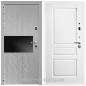 Светлые входные двери, Дверь входная Армада Престиж Белая шагрень МДФ 16 мм Милк рикамо софт / МДФ 16 мм ФЛ-243 Ясень