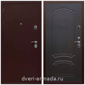 Двери оптом, Металлическая дверь входная элитная Армада Люкс Антик медь / МДФ 6 мм ФЛ-140 Венге утепленная парадная