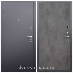 Входные двери Эврика, Дверь входная Армада Люкс Антик серебро / МДФ 10 мм ФЛ-291 Бетон темный