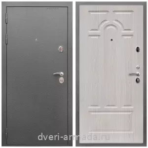 Двери со склада, Дверь входная Армада Оптима Антик серебро / МДФ 6 мм ФЛ-58 Дуб белёный