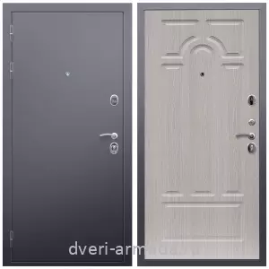 Темные входные двери, Дверь входная Армада Люкс Антик серебро / МДФ 6 мм ФЛ-58 Дуб белёный от завода с замками высокого класса снаружи