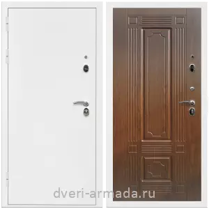 Входные металлические двери в Московской области, Дверь входная Армада Оптима Белая шагрень / МДФ 6 мм ФЛ-2 Мореная береза