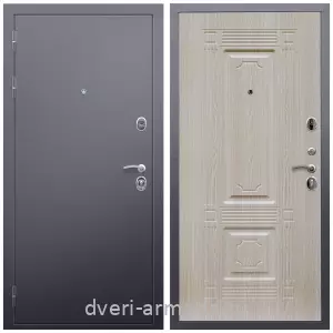 Взломостойкие входные двери, Дверь входная Армада Люкс Антик серебро / МДФ 6 мм ФЛ-2 Дуб белёный от производителя в коттедж с теплоизоляцией