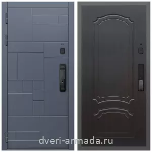 Входные двери Экстра, Умная входная смарт-дверь Армада Аккорд МДФ 10 мм Kaadas K9 / ФЛ-140 Венге