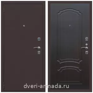 Антивандальные, Антивандальная металлическая  дверь входная Армада Комфорт Антик медь / МДФ 6 мм ФЛ-140 Венге