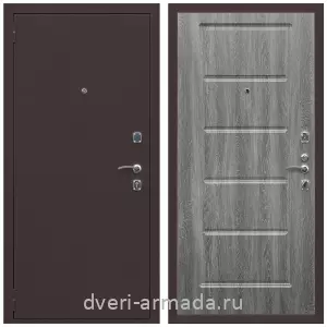 Входные двери Троя, Дверь входная Армада Комфорт Антик медь / МДФ 16 мм ФЛ-39 Дуб Филадельфия графит