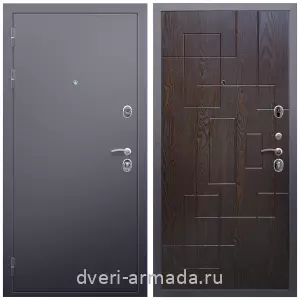Входные двери Премиум, Дверь входная Армада Люкс Антик серебро / МДФ 16 мм ФЛ-57 Дуб шоколад