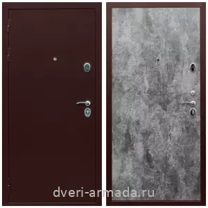 Входные двери Троя, Недорогая дверь входная Армада Люкс Антик медь / МДФ 6 мм ПЭ Цемент темный
