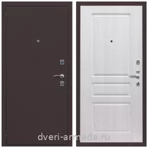 Входные двери Роял Вуд, Дверь входная Армада Комфорт Антик медь / МДФ 16 мм ФЛ-243 Дуб белёный