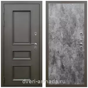 Большие входные двери, Дверь входная уличная в дом Армада Фаренгейт / МДФ 6 мм ПЭ Цемент темный