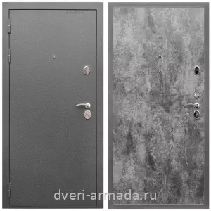 Входные двери Эврика, Дверь входная Армада Оптима Антик серебро / МДФ 6 мм ПЭ Цемент темный