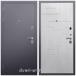 Входные двери Триумф, Дверь входная Армада Люкс Антик серебро / МДФ 16 мм ФЛ-57 Белый жемчуг