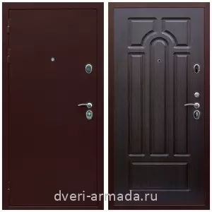 Входные двери с замками Mottura, Дверь входная Армада Люкс Антик медь / МДФ 16 мм ФЛ-58 Венге