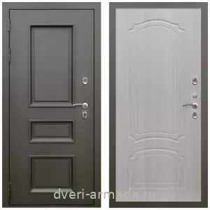 Большие входные двери, Дверь входная уличная в дом Армада Фаренгейт / МДФ 6 мм ФЛ-140 Дуб беленый для загородного дома
