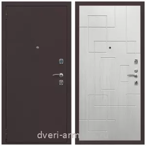 Взломостойкие входные двери, Дверь входная Армада Комфорт Антик медь / МДФ 16 мм ФЛ-57 Белый жемчуг
