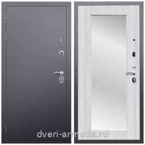 Темные входные двери, Дверь входная Армада Люкс Антик серебро / МДФ 16 мм ФЛЗ-пастораль, Сандал белый с шумоизоляцией