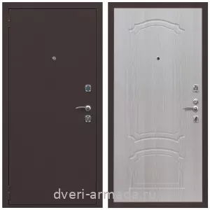 Входные двери Эврика, Дверь входная Армада Комфорт Антик медь / МДФ 6 мм ФЛ-140 Дуб белёный