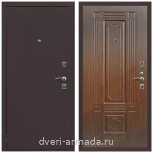 Правые входные двери, Дверь входная Армада Комфорт Антик медь / МДФ 16 мм ФЛ-2 Морёная береза