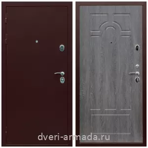 Взломостойкие входные двери, Дверь входная железная Армада Люкс Антик медь / МДФ 6 мм ФЛ-58 Дуб Филадельфия графит на заказ в квартиру