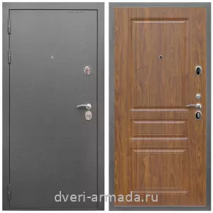 Входные двери с тремя петлями, Дверь входная Армада Оптима Антик серебро / МДФ 16 мм ФЛ-243 Морёная береза