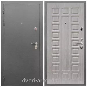 Входные двери на заказ, Дверь входная Армада Оптима Антик серебро / МДФ 16 мм ФЛ-183 Сандал белый
