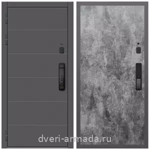 Входные двери Экстра, Дверь входная Армада Роуд МДФ 10 мм Kaadas K9 / МДФ 6 мм ПЭ Цемент темный