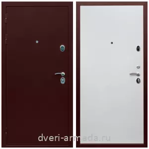Входные двери Экстра, Дверь входная утепленная Армада Люкс Антик медь / МДФ 10 мм Гладкая белый матовый