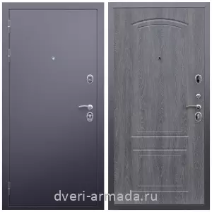 Темные входные двери, Дверь входная стальная Армада Люкс Антик серебро / МДФ 6 мм ФЛ-138 Дуб Филадельфия графит с ударопрочным покрытием